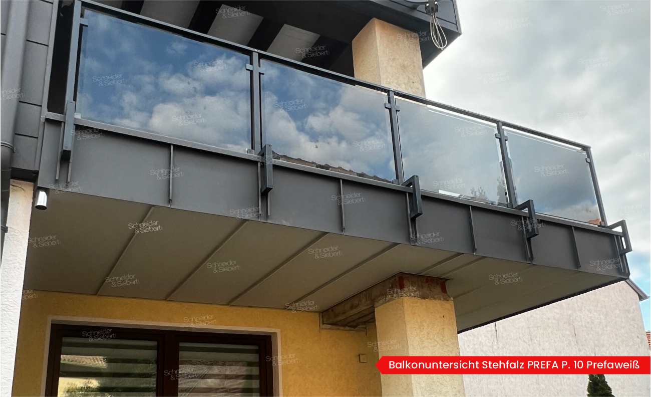 Balkonunterschicht Stehfalz PREFA