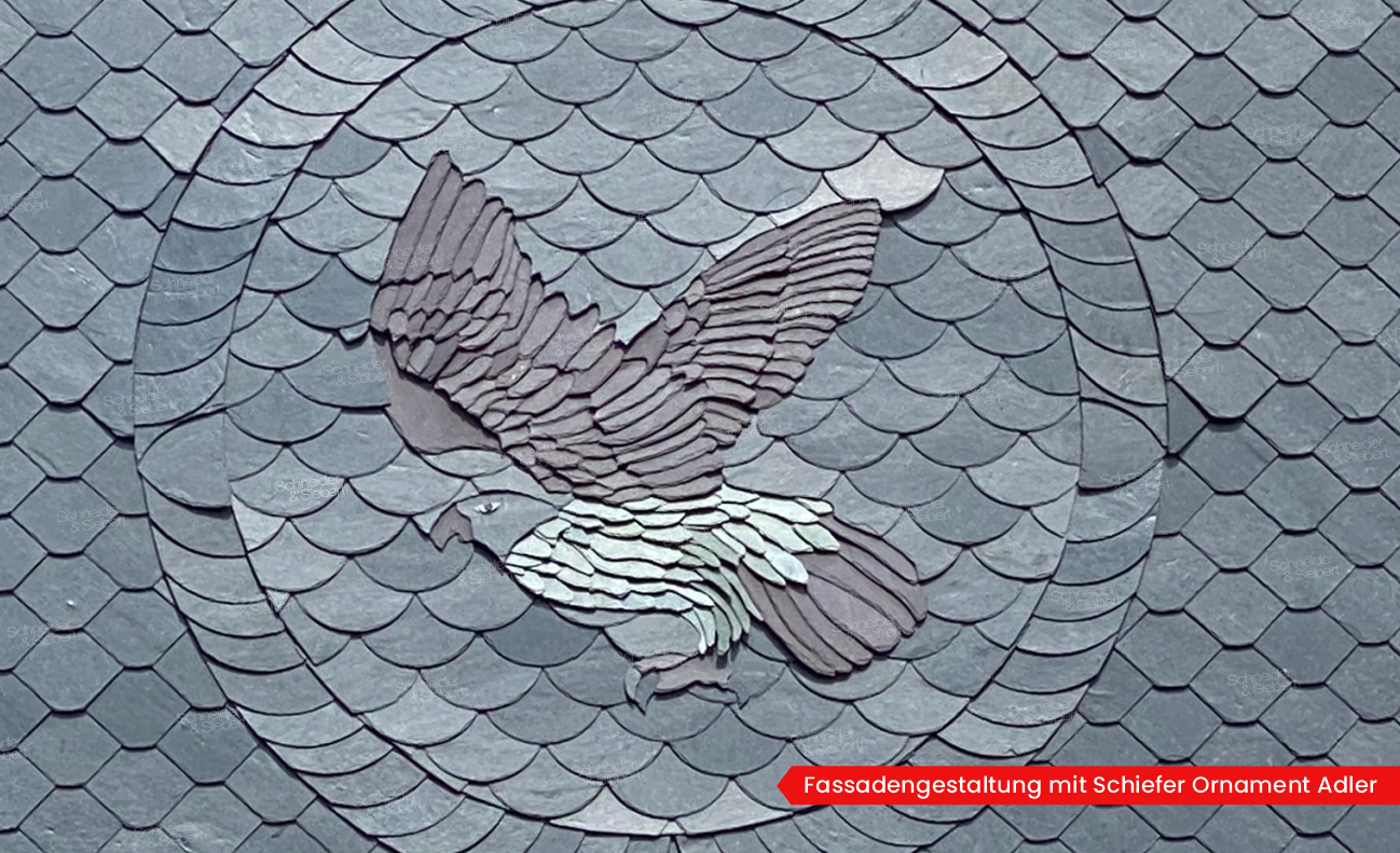 Fassadengestaltung mit Schiefer Ornament_01