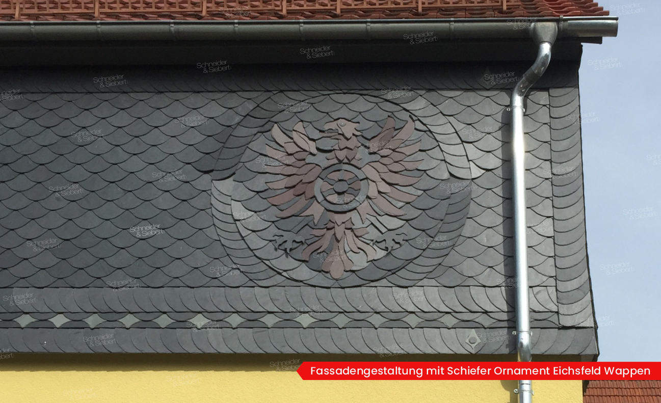 Fassadengestaltung mit Schiefer Ornament_02