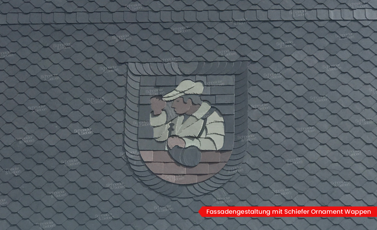 Fassadengestaltung mit Schiefer Ornament_03