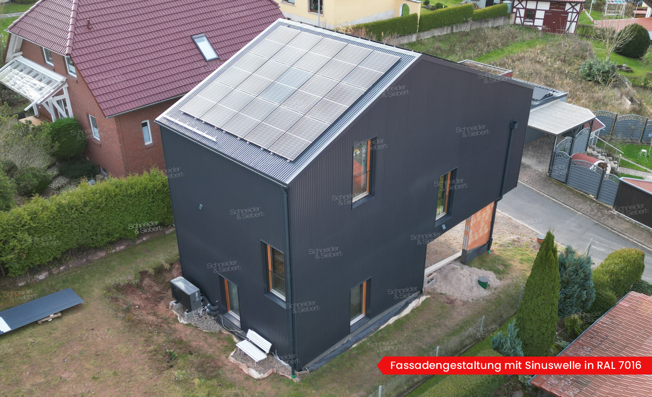 Fassadengestaltung mit Sinuswelle_01