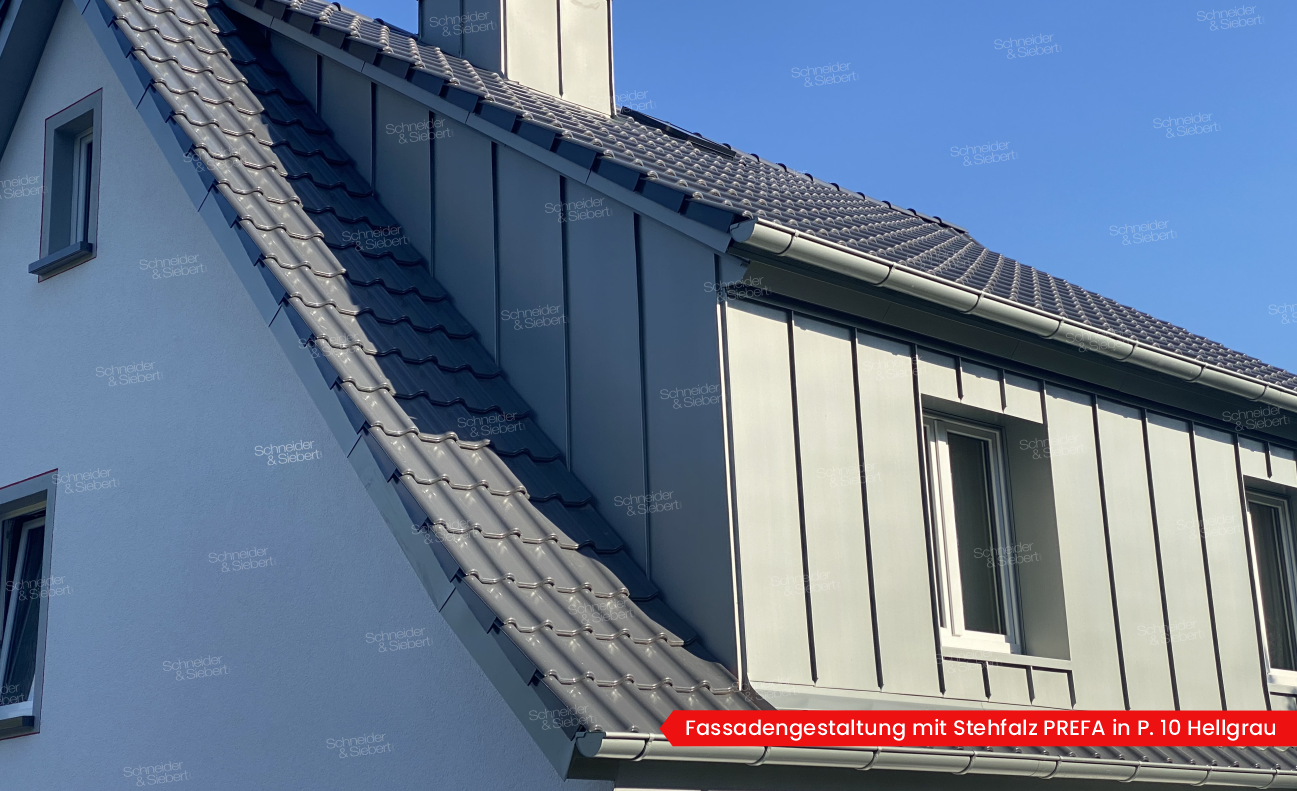 Fassadengestaltung mit Stehfalz PREFA_04