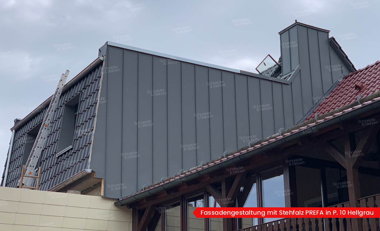 Fassadengestaltung mit Stehfalz PREFA_05