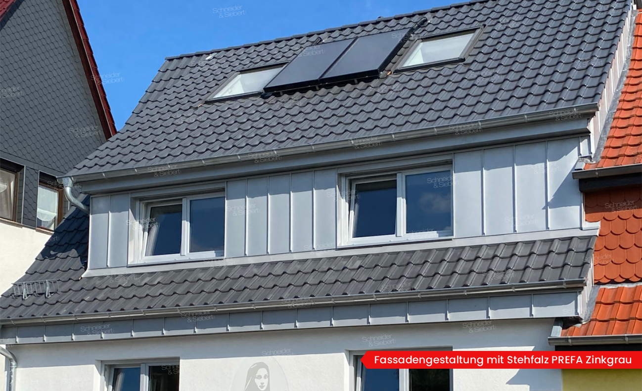 Fassadengestaltung mit Stehfalz PREFA_07